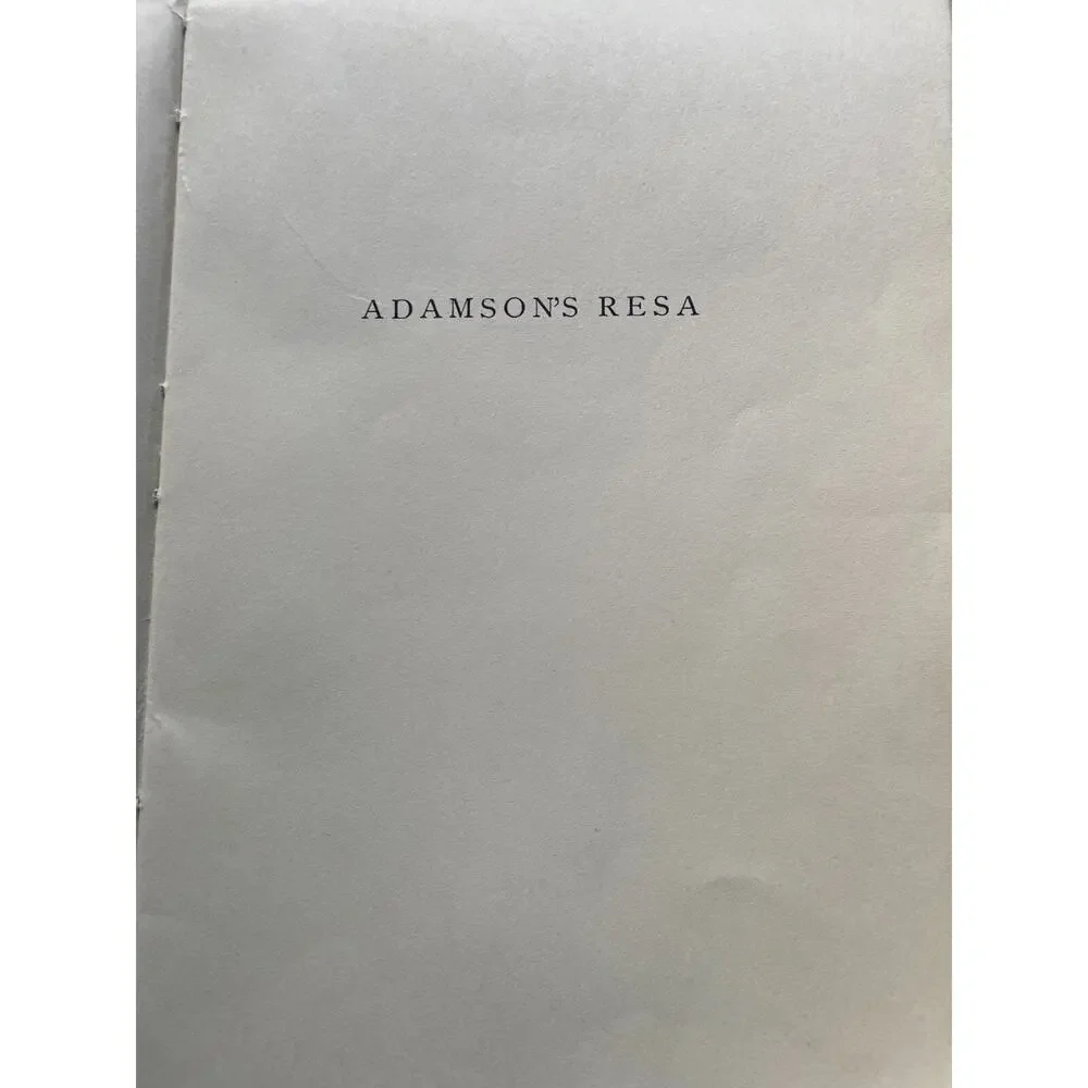 Adamson's Resa O. Jacobsson 1926 Vintage German Book
